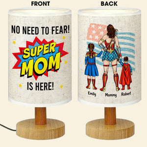 Personalized Gift For Mom Table Lamp Mother's Day Super Mom 04HUDT250325PA-Homacus