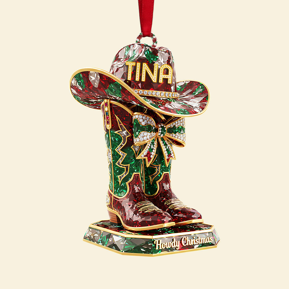 Personalized Gifts For Cowboy Christmas Ornament 04kita220925-Homacus