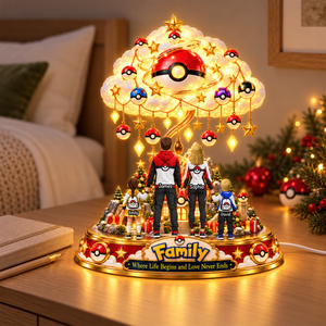 Colorful Creature Family Acrylic Light Box - Personalized Christmas Gifts For Family 01ohqn131026-Homacus