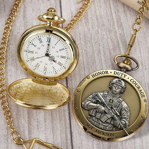 Honor Duty Courage Pocket Watch – Personalized Gifts For Veterans 05toqn230625-Homacus