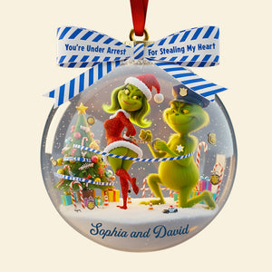 Christmas Love Under Arrest - Personalized Gifts For Couple Ornament 06TGDT300925-Homacus