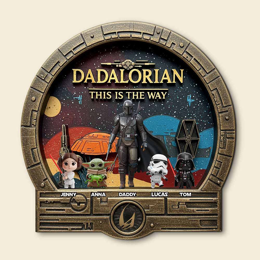 Best Dad In The Galaxy Metal Sign - Personalized Gifts For Dad 02qhtn020525-Homacus