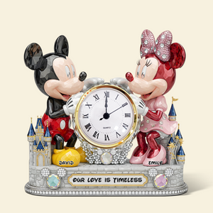 Timeless Love Couple Desk Clock Plaque - Personalized Gift For Couple 02OHPU030625-Homacus