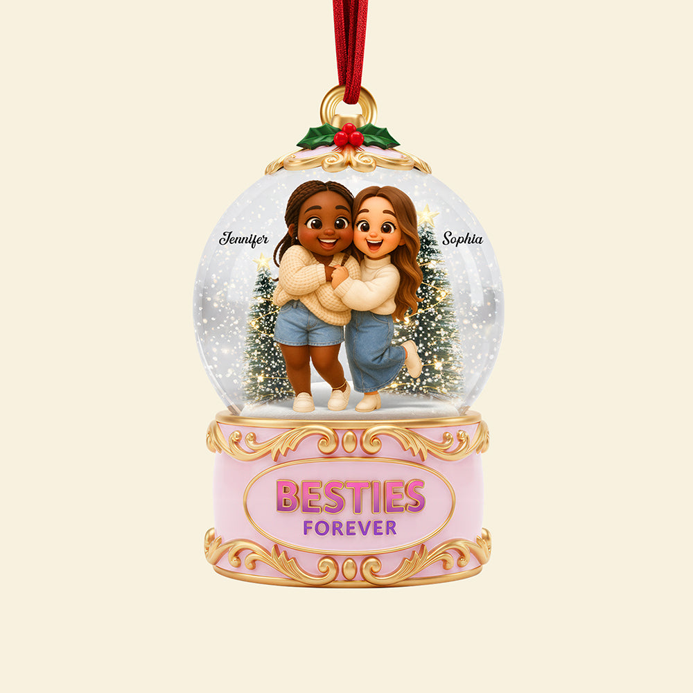 Holiday Besties Christmas Ornament - Custom Photo Gifts For Besties 01pgqn110925-Homacus