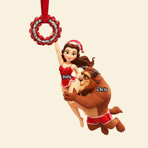 Personalized Gifts For Christmas, Naughty Couple Acrylic Ornament 01ohta081025-Homacus