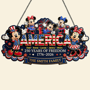 Celebrated America 250th Anniversary Acrylic Sign - Personalized Gifts For Family 02todt040626