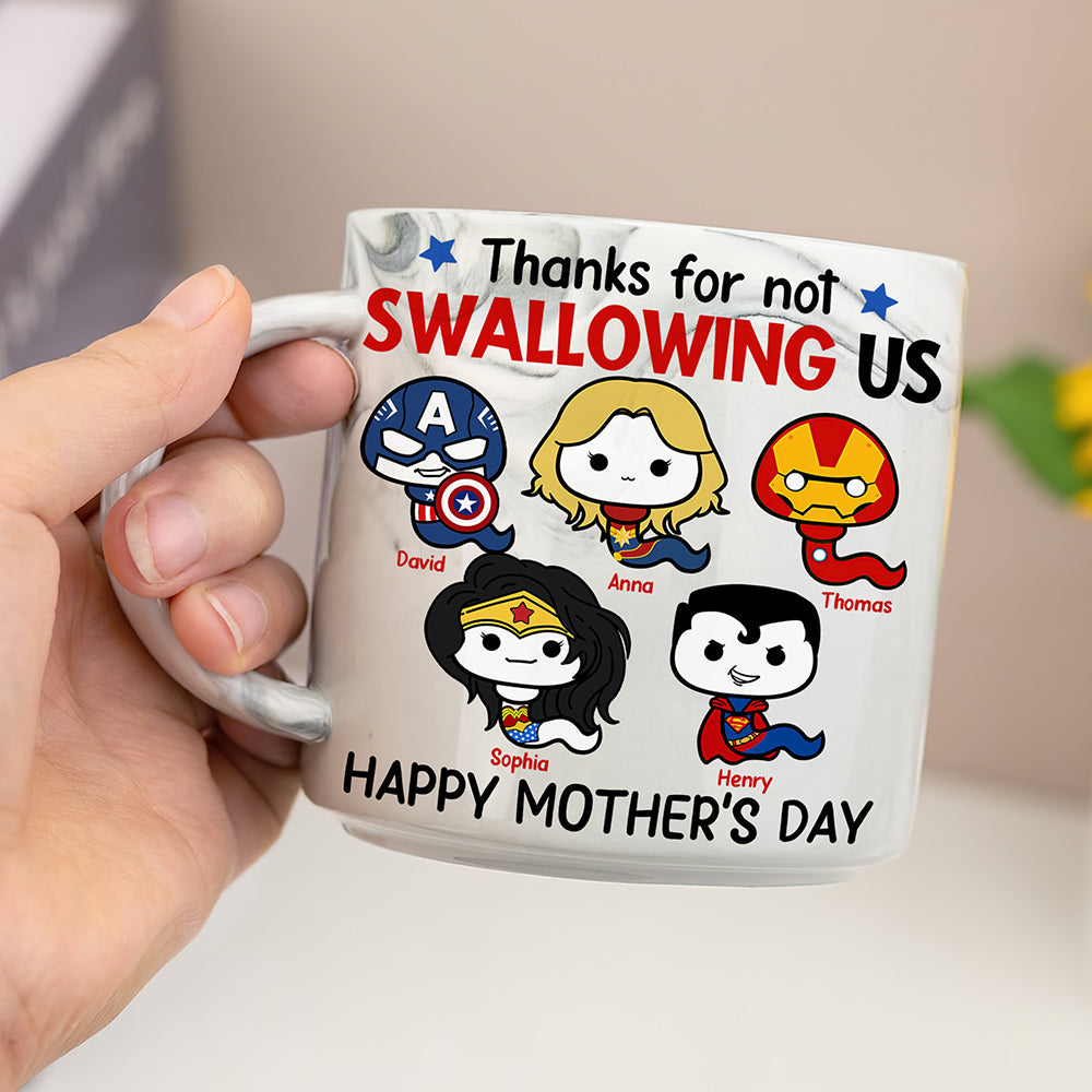 Personalized Gift For Mom Marble Mug Super Sperm Mother's Day 04ACQN190325-Homacus