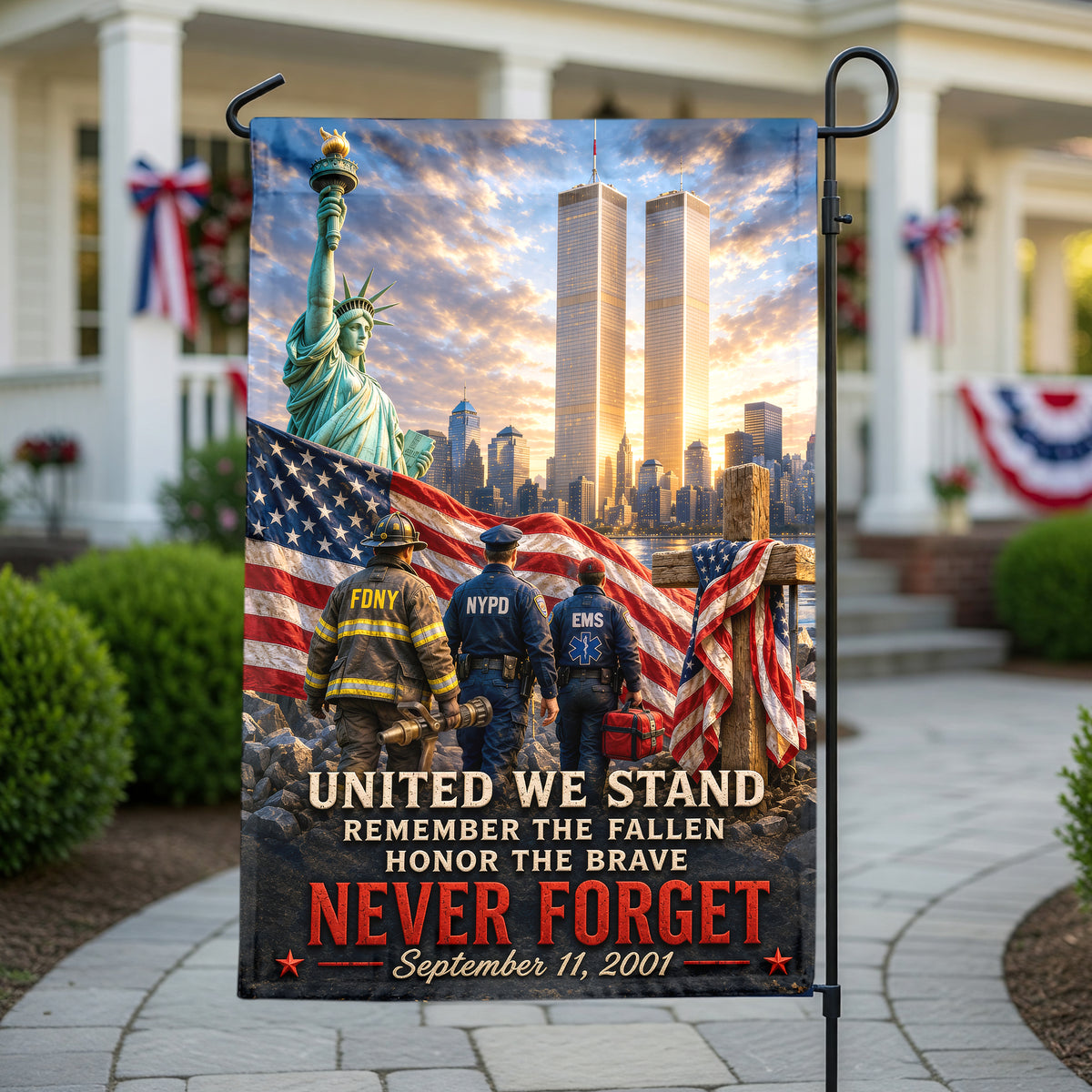 Patriotic Memorial Garden Flag - Memorial Gift 02PAQN280726-Homacus
