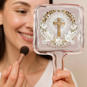Peace With You Handle Mirror - Gifts For Christians 04palu241225-Homacus