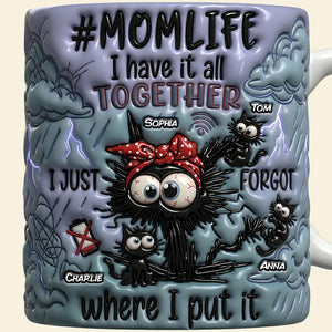 Silly Black Cat Mom Coffee Mug - Personalized Mother's Day Gifts 03qhdt130426-Homacus