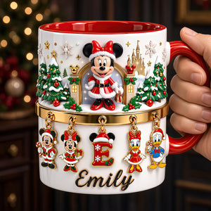 Cute Alphabet Christmas Accent Mug - Personalized Christmas Gifts 05tydt240926