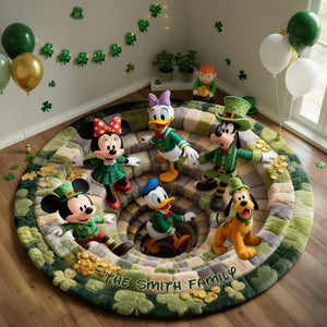 Patrick's Day Quilted Round Mat - Personalized Gifts For Family 01nalu100226-Homacus