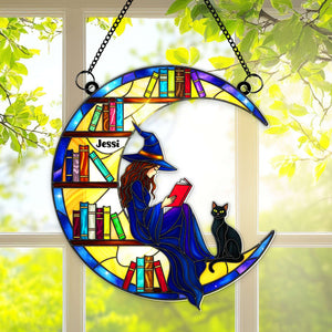 Dreamy Chapters Suncatcher Ornament - Personalized Gifts For Book Lovers 04NALU250625-Homacus