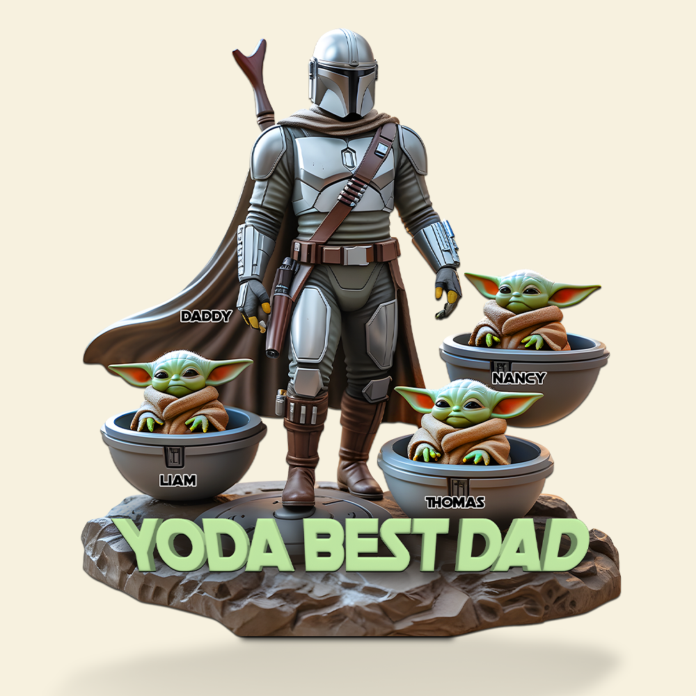 Personalized Gifts For Dad Plaque, Best Dad In The Galaxy-Homacus