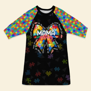 Gifts For Autism Mom Raglan Dress Autism Awareness 05XQMH180325-Homacus