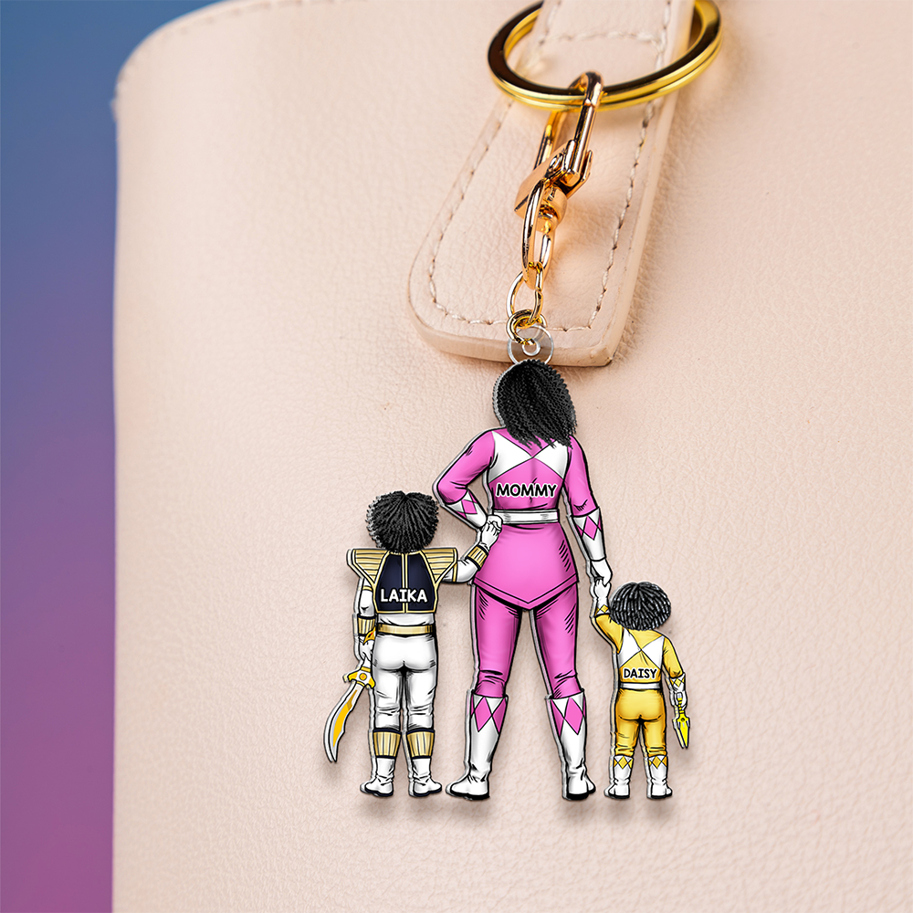 Personalized Gifts For Mom Keychain Power Mom And Kids 01QHHU200225HH-Homacus