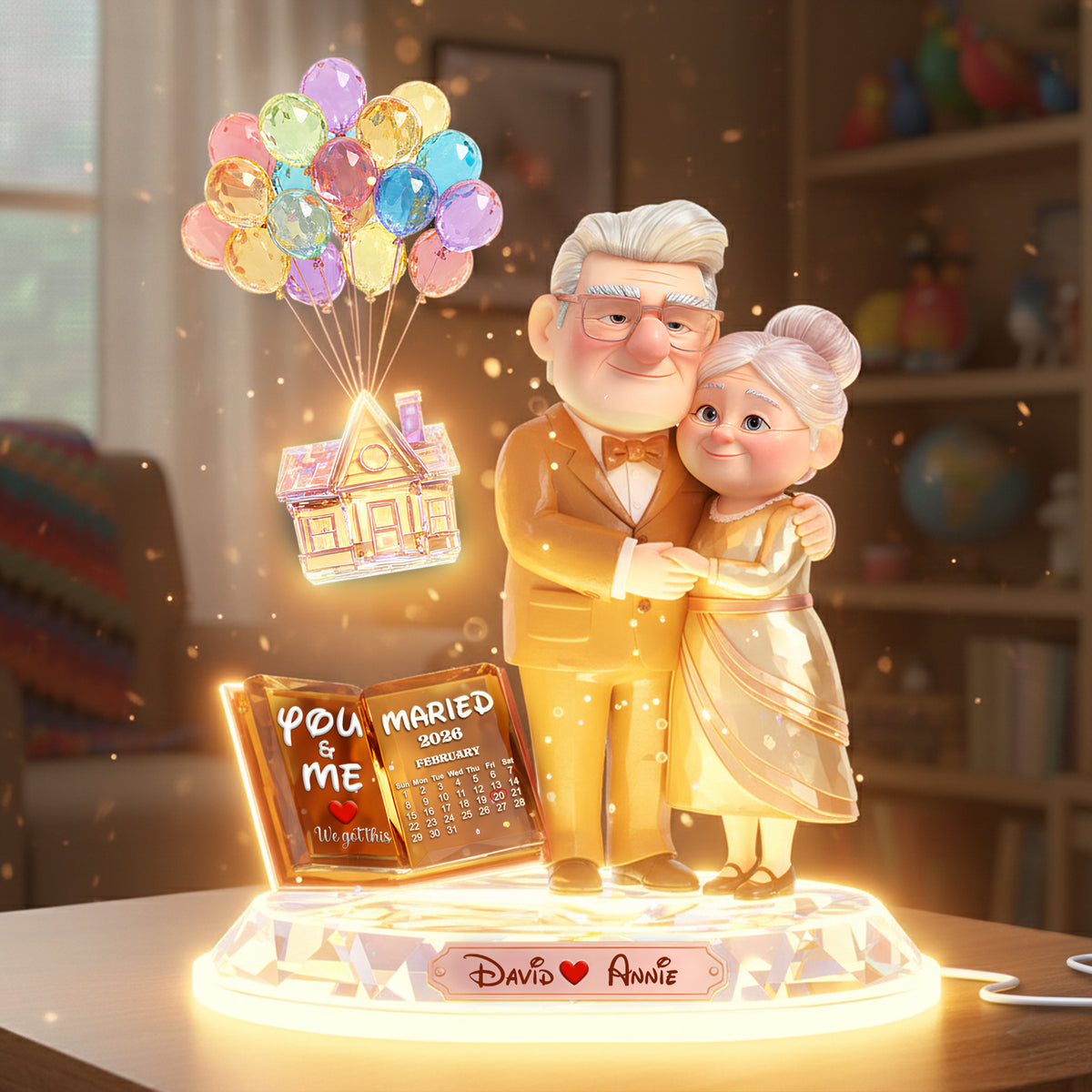 Soulmate Married Couple Light Box - Personalized Gift For Couple 08OHLU111225-Homacus