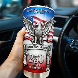 Proud Anniversary Tumbler - Personalized Gift For Patriot 02QHQN120226-Homacus