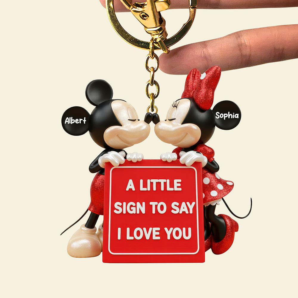 Romantic Keychain - Personalized Gifts For Couples 04HYQN241125-Homacus