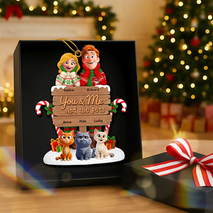 You & Me Acrylic Ornament - Personalized Gifts For Pet Lovers 01toqn231025-Homacus
