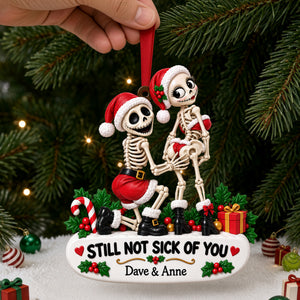 Fun Skeleton Couple Ornament, Personalized Gifts For Couple 03qhlu160926-Homacus