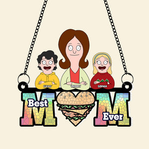 Personalized Gifts For Mom Suncatcher Ornament 04ohtn120225hg Best Mom Ever-Homacus