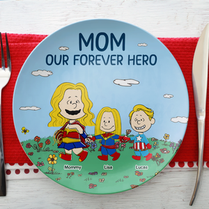 Personalized Gifts For Mom Ceramic Round Plate 02napu220325pa-Homacus