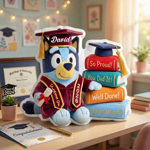 Congrats Graduate Shaped Pillow - Personalized Gift For Graduation 01PALU130526-Homacus