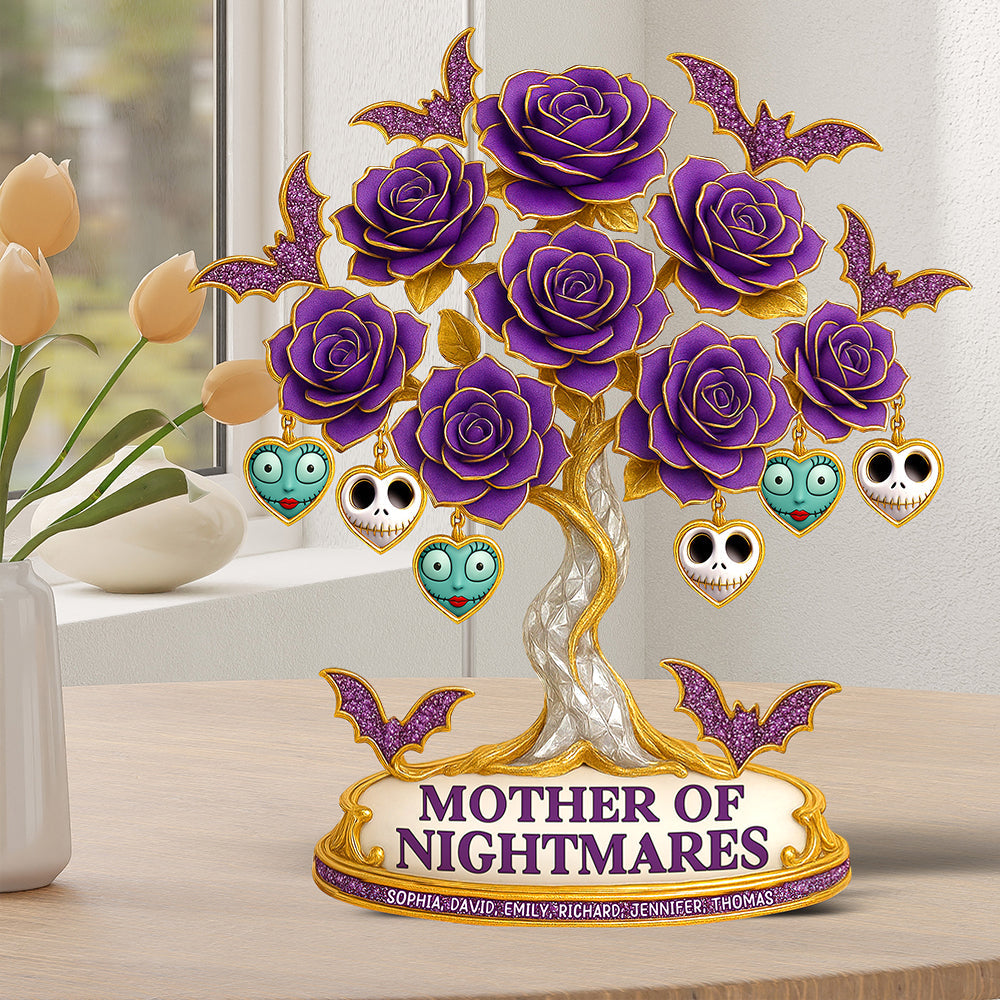 Mom Flowers Acrylic Plaque - Personalized Gifts For Mom 03ohqn240425-Homacus