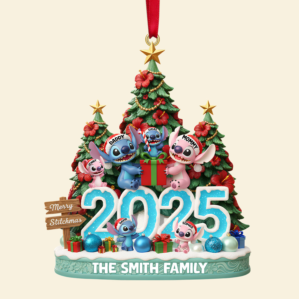 Aliens Family Personalized Gifts For Family Christmas Ornament 04patn161025-Homacus