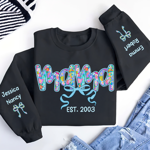 Personalized Gifts For Mom 3D Shirt Mama Flower Bow 03kapu250325-Homacus