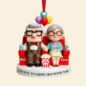 Old Couple Ornament - Personalized Gifts For Couple 02nata190825-Homacus