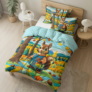 Personalized Gifts For Squirrel Lovers Quilt Bed Set 06kaqn220125-Homacus