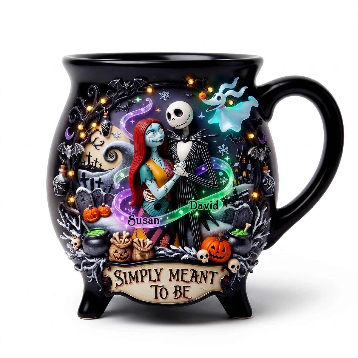 Gothic Couple Cauldron Mug - Personalized Gifts For Couple 05tydt180826