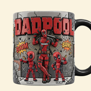 Funny Fighter Dad And Kids Magic Mug - Personalized Gifts For Dads 01natn170426-Homacus