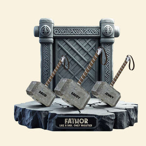 Personalized Gifts For Dad Acrylic Plaque Father Like A Dad Only Mighter-Homacus