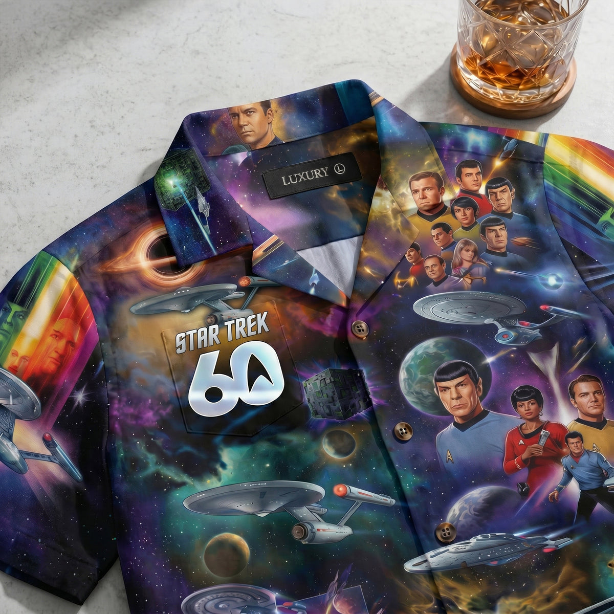Cosmic Voyagers 60th Anniversary Hawaiian Shirt Personalized Gifts 02qhlu100626-Homacus
