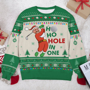 Custom Photo Christmas Gifts For Golf Player Ugly Sweater 07ACQN021024-Homacus