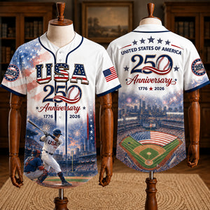 American 250 Baseball Jersey, Personalized Gifts For Sport Lovers 02qhlu250626-Homacus