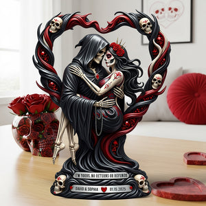 Love To Death Acrylic Plaque Personalized Gifts For Couple 05TGQN180625-Homacus