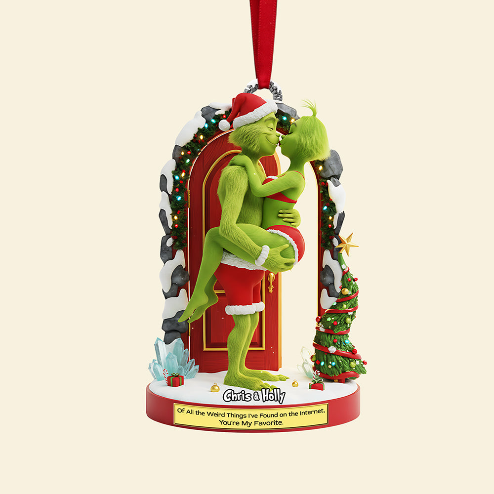 Naughty Couple Christmas Ornament - Personalized Gifts For Couple 02ohta131025-Homacus