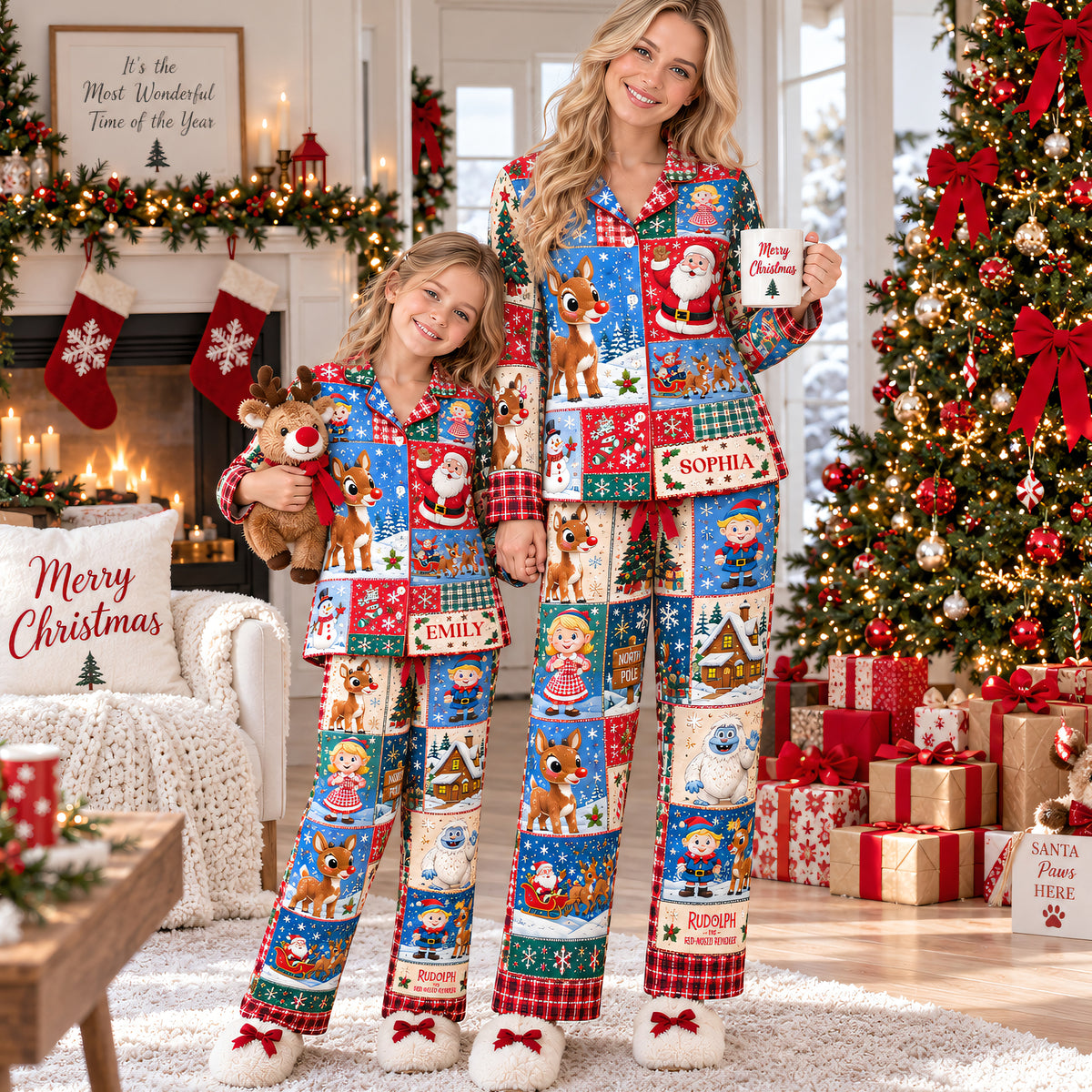 Cozy Christmas Button Up Pajama Set - Personalized Christmas Gifts 04naqn070926-Homacus