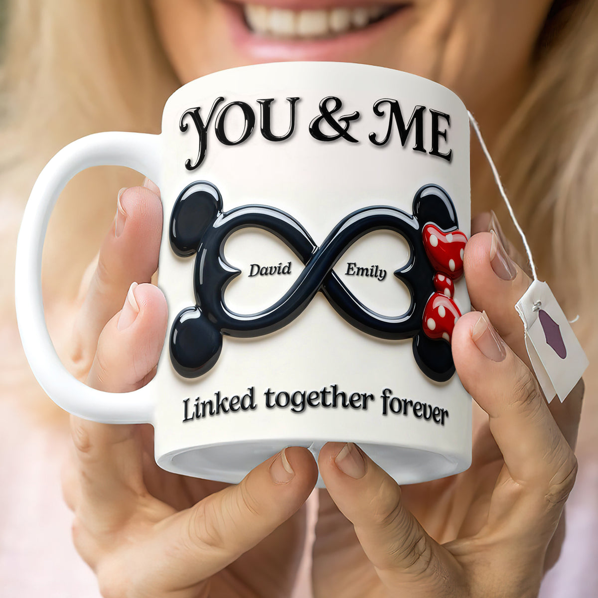 Linked Together Coffee Mug - Personalized Gifts For Couples 06TOQN300126-Homacus