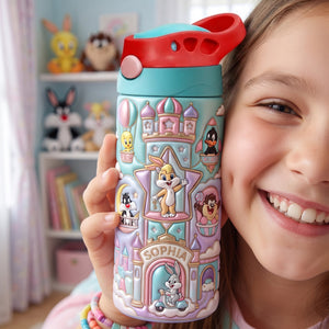 Sweet Bunny Colorful Kid Tumbler - Personalized Gifts For Kids 04HALU290726-Homacus