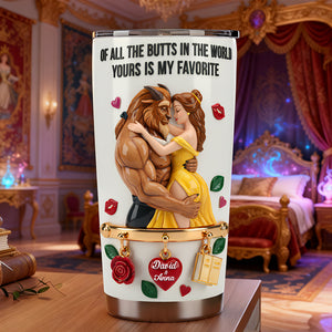 Romantic Fairytale Couple Tumbler - Personalized Gift For Couples 01NALU060126-Homacus