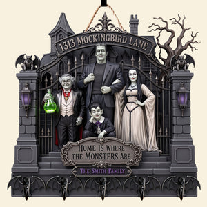 Gothic Family Acrylic Key Hanger - Personalized Gifts For Family 02hadt250726