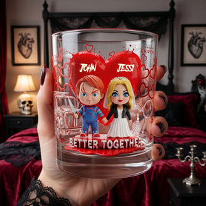 Better Together Whiskey Glass - Personalized Gifts For Couple 04OHLU060626-Homacus