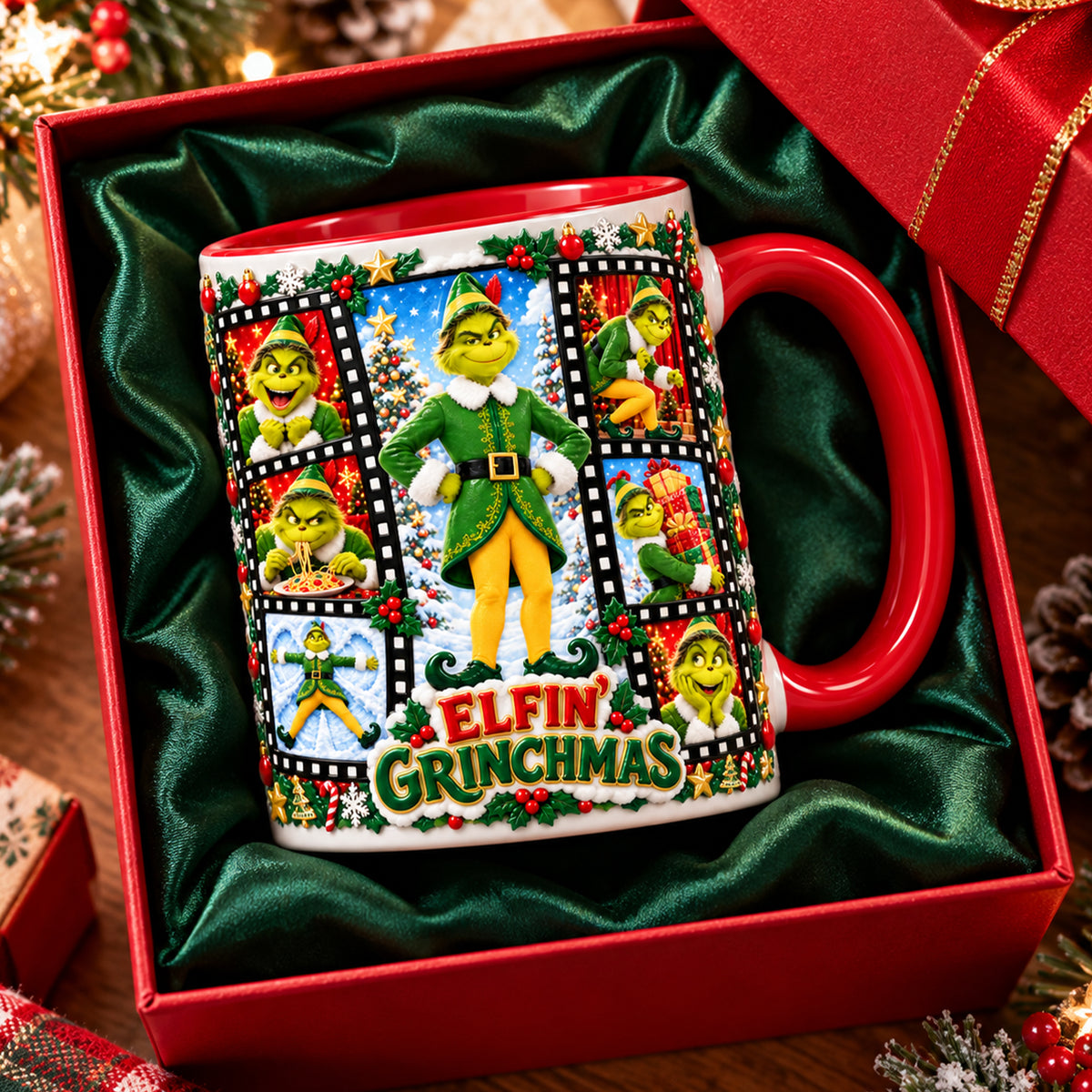 Naughty Pose Christmas Coffee Mug - Personalized Christmas Gifts 04PALU141026-Homacus