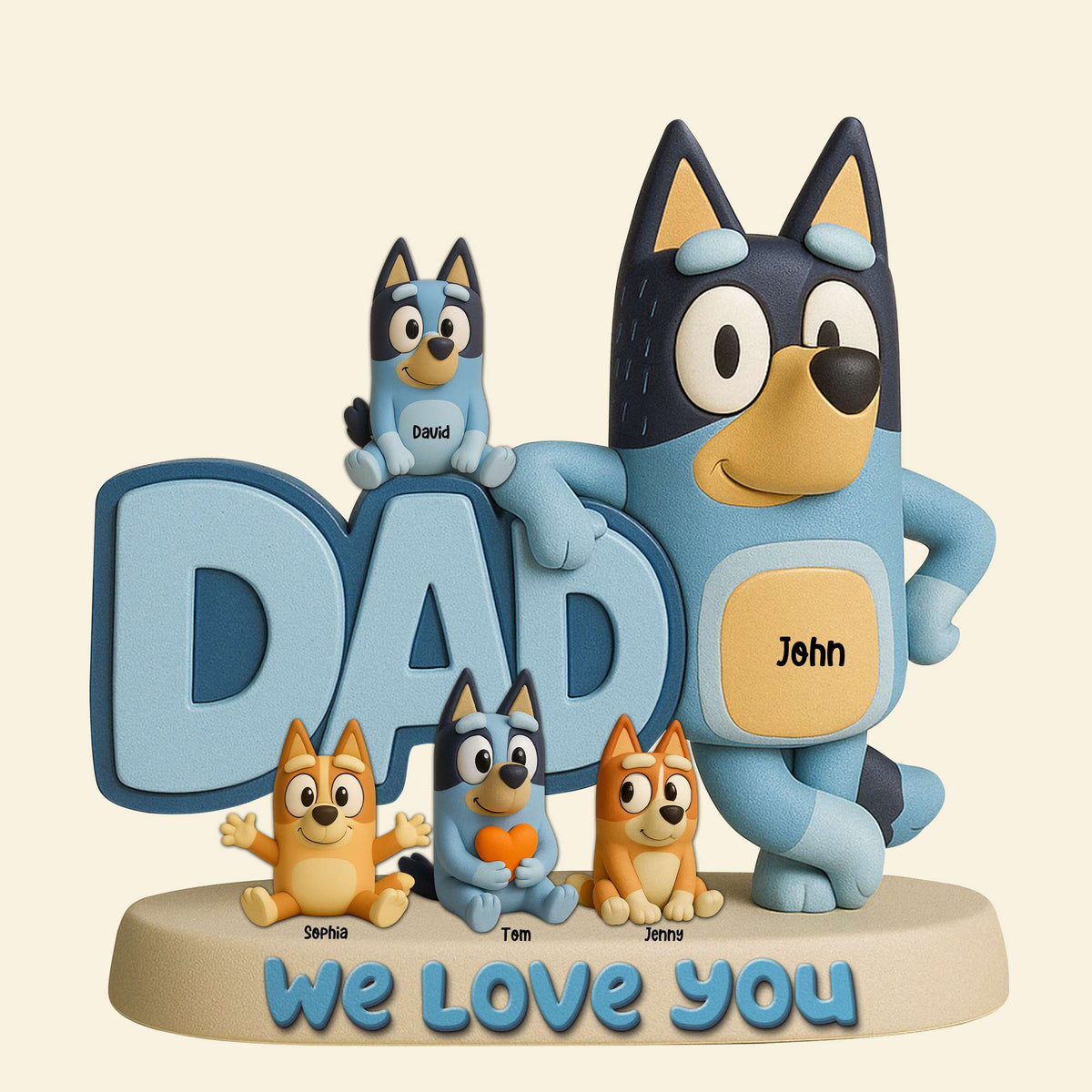 Cartoon Dad Acrylic Plaque - Personalized Gifts For Dad 02NATN180425-Homacus