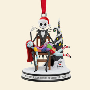 Personalized Gifts For Christmas, The Ghost & The Rag Doll Couple Acrylic Ornament 02natn090925-Homacus